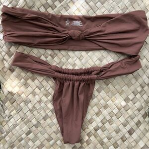 Stone Fox Swim Brown Bikini Set Lele & Bijou